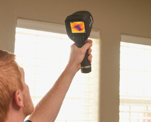 Shawn, doing thermal imagery for a home in Colorado Springs